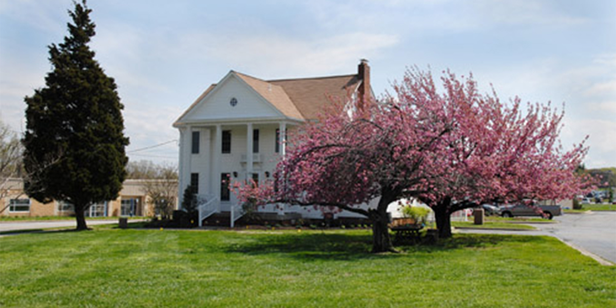 Exterior of Isaac Cox House - Foundation