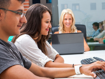 computer lab students